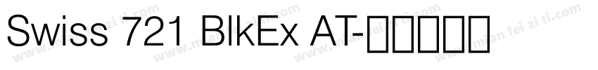 Swiss 721 BlkEx AT字体转换
